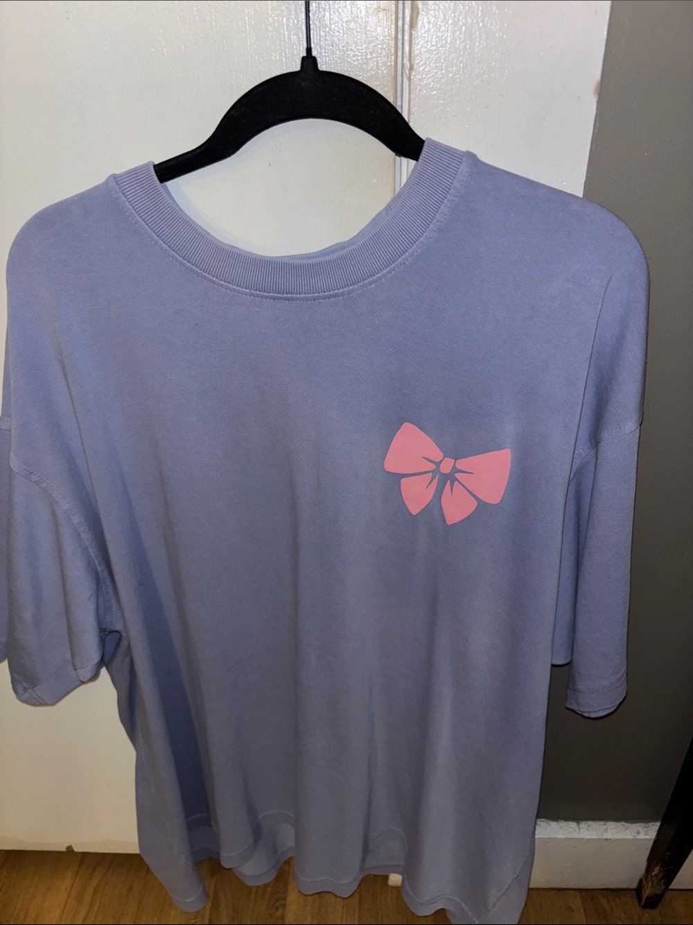 Boutique 9 Lilac Tee with Pink Bow Graphic